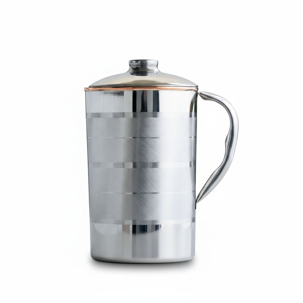 Pure steel copper jug luxury design with lid luxury, 2000 ML